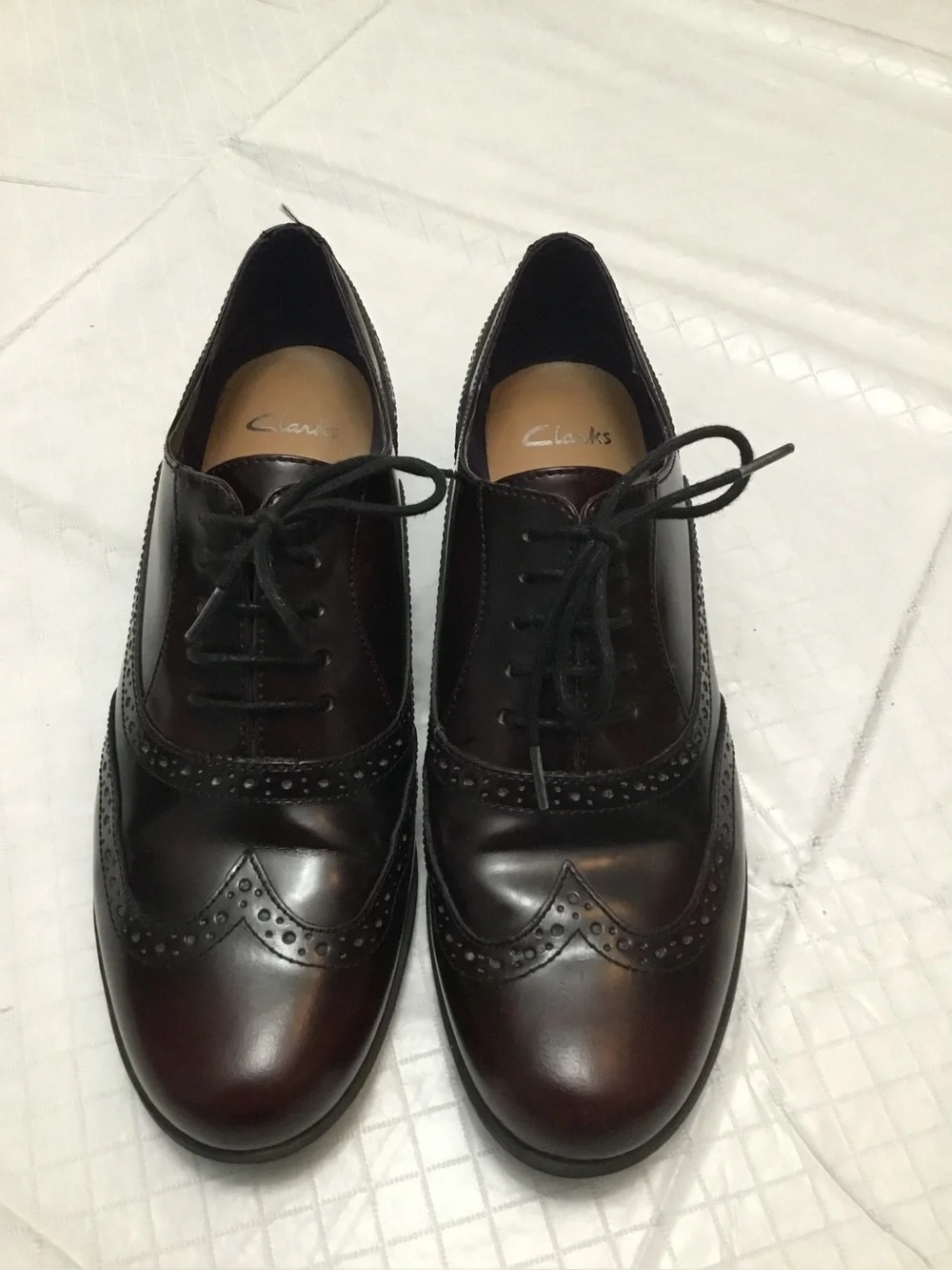 Clarks Men’s‎ Brown Leather Wingtip Derby Oxfords